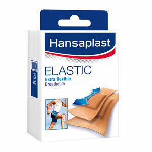 Hansaplast Elastic Exra Flexible Bandages 100 Strips