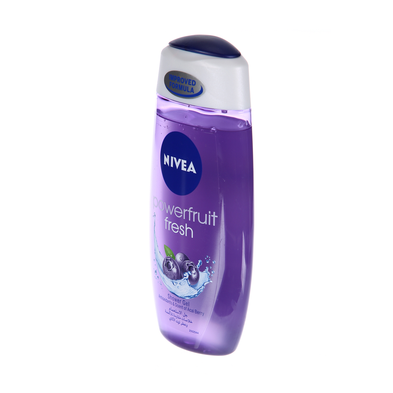 Nivea Shower Gel Body Wash Fresh Powerfruit Antioxidants Blueberry Scent 250 ml