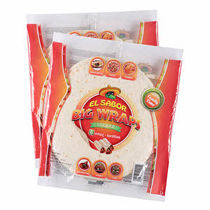 El Sabor Big Tortillas Wraps 420 g (Pack of 2)