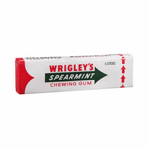 Wrigleys Spearmint Chewing Gum 5 Pack