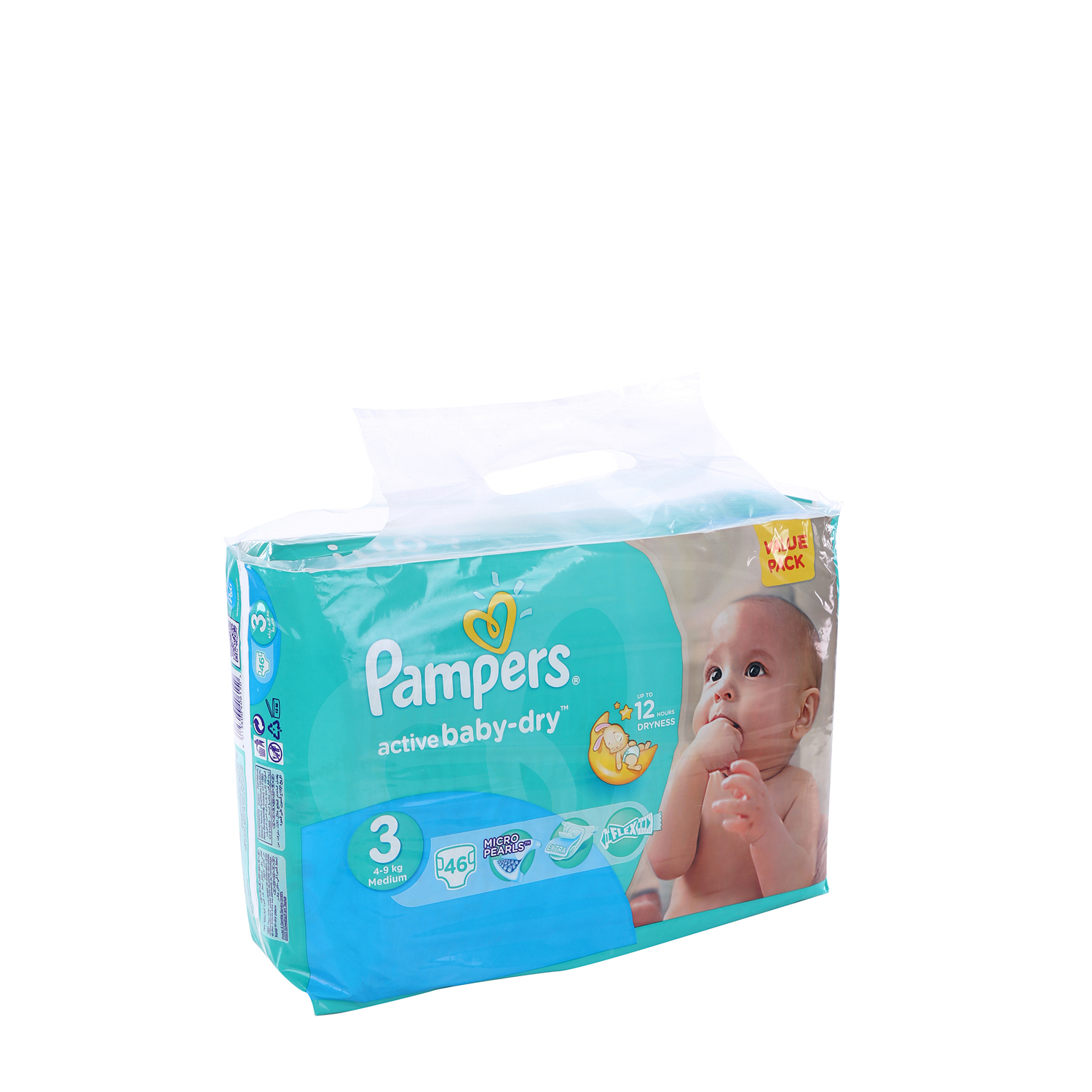 Pampers Active Baby Value Pack Midi 46 Pieces