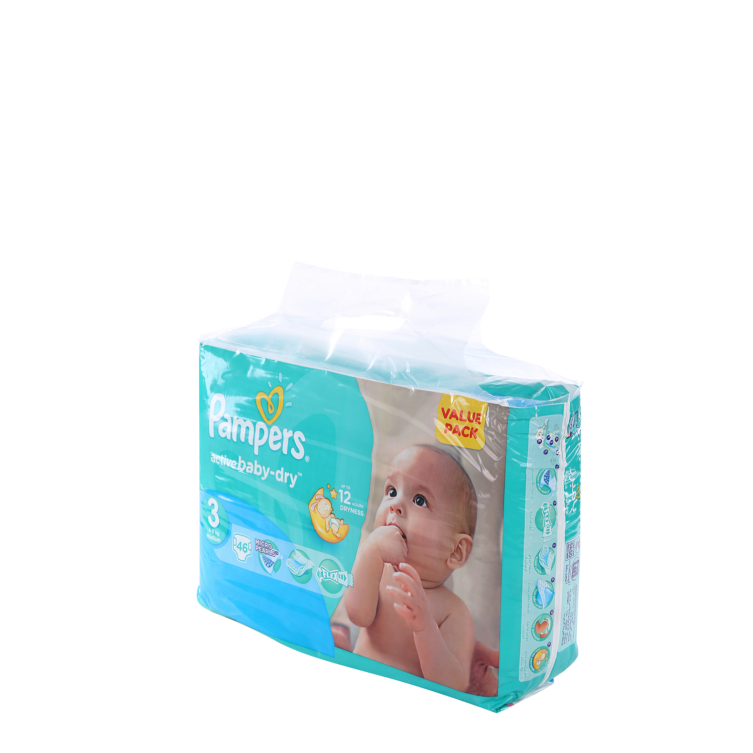 Pampers Active Baby Value Pack Midi 46 Pieces