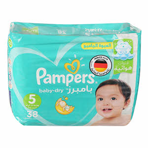 Pampers Pure Protection Dermatologically Tested Diapers Size 5 +11 Kg 38 Diapers