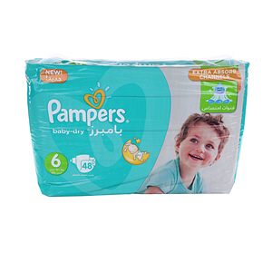 Pampers Active Baby Mega Pack S6 XXL 48 Pieces.