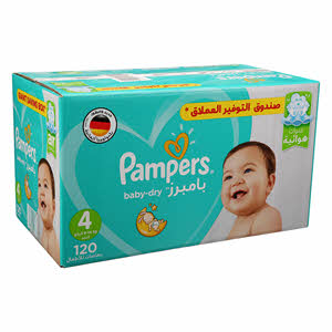 Pampers Baby Diapers Size 4 Megabox 120 Diapers