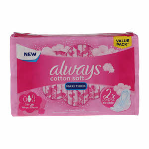 Always Maxi Thick Pads With Wings 50 Wings