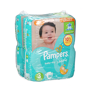 Pampers Active Baby Size 3 2X88'S Offer