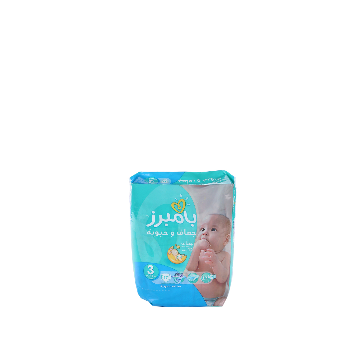 Pampers Baby-Dry Diapers With Aloe Vera Lotion & Leakage Protection, Size 3, For 6-10 kg Baby, Pack of 17
