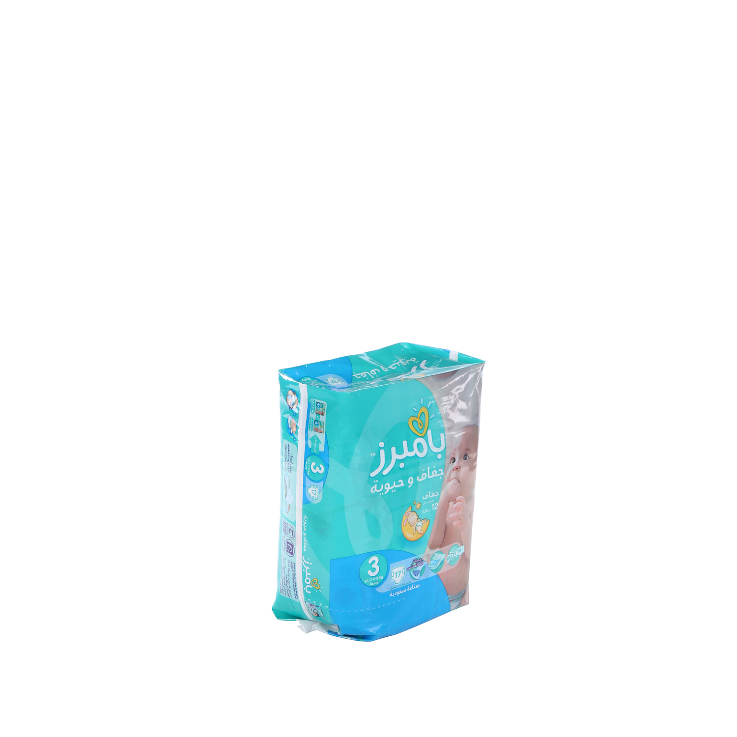 Pampers Baby-Dry Diapers With Aloe Vera Lotion & Leakage Protection, Size 3, For 6-10 kg Baby, Pack of 17