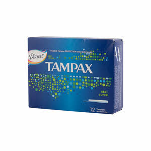 Tampax Feminine Napkins Super 12 Pads