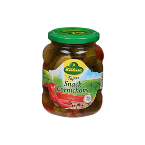 Kuhne Tapas Cornichons Spicy 330gm