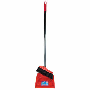 Vileda Long Handled Dustpan with Broom