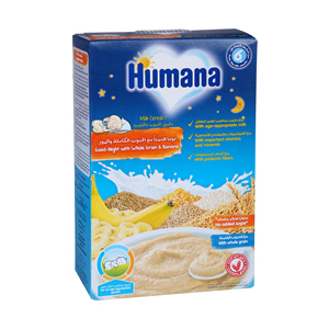 Humana Milk Cereals Night Banana 200 g