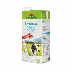 Black Forest Organic Cow Milk Full Fat 3.5% 1Ltr