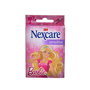 3M Nexcare Sensitive Bandages Barbie Design 20'S