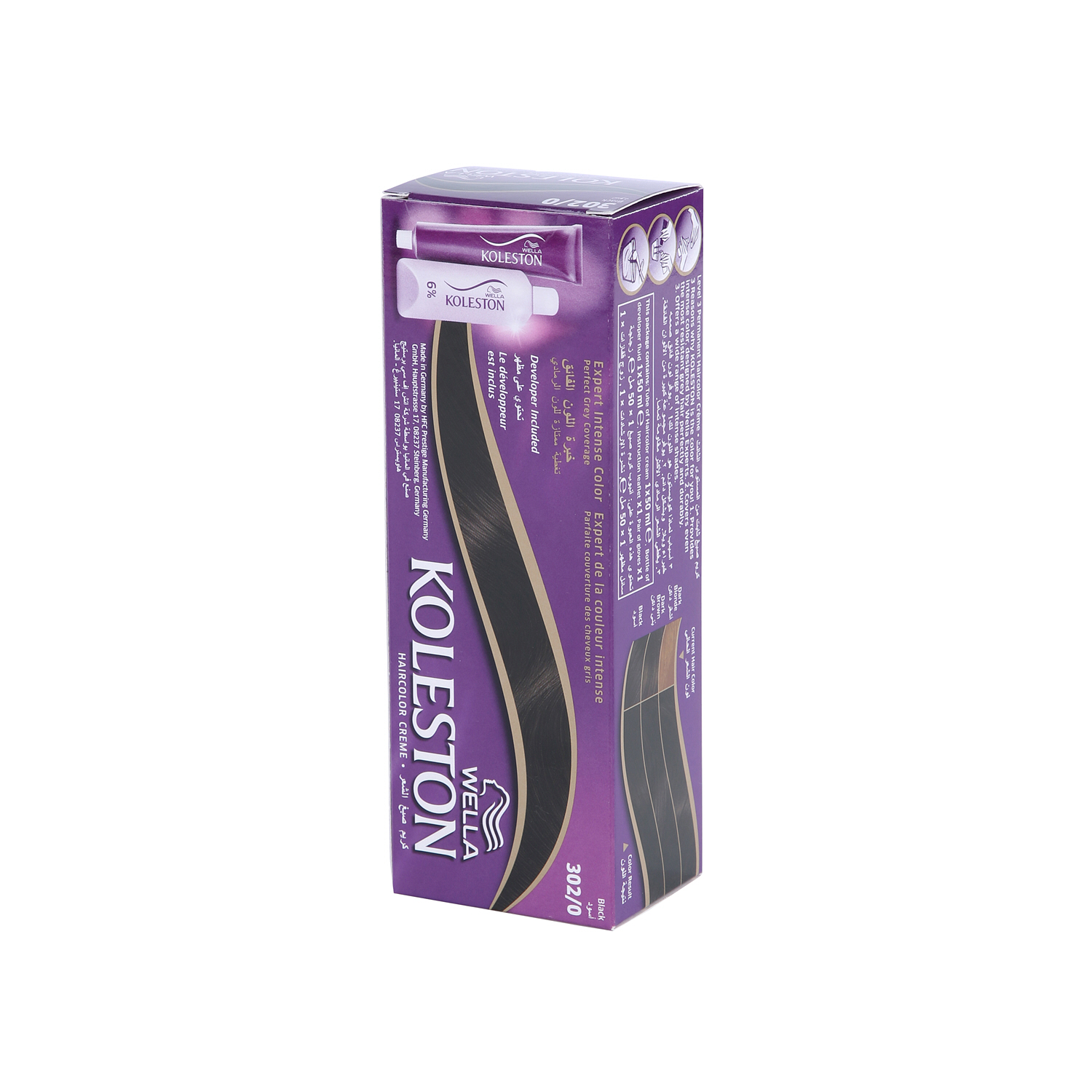 Wella Koleston Intense Hair Color 302/0 Black