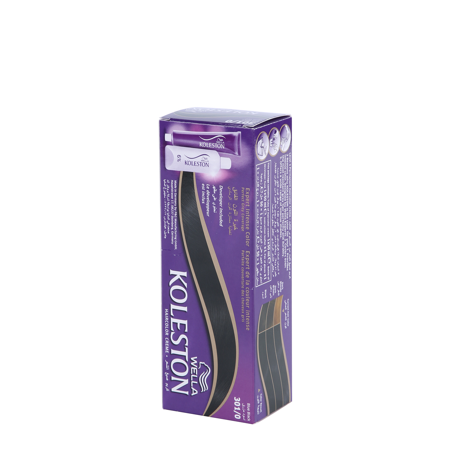 Wella Koleston Hair Colour Cream 301.0 Blue Black