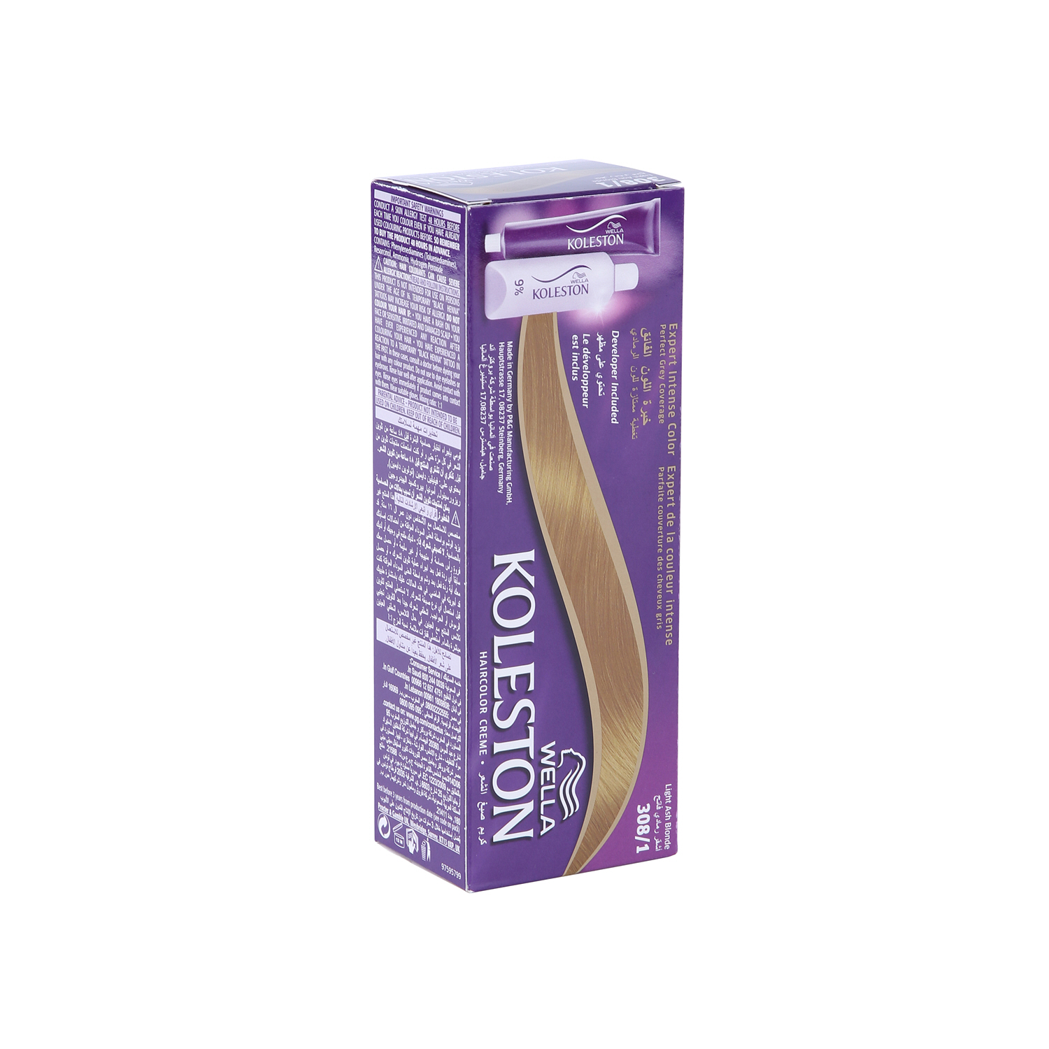 Wella Koleston Intense Hair Color 308/1 Light Ash Blonde