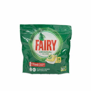Fairy 24-Piece Original All In One Dishwasher Tablets Regular