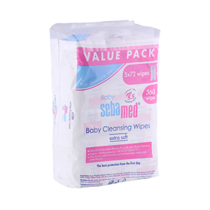Sebamed Baby Wet Wipes 5 × 72 Pieces