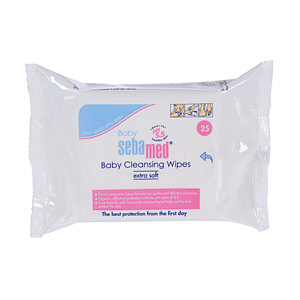 Sebamed Extra Soft Baby Cleansing Wipes White 25 Wipes