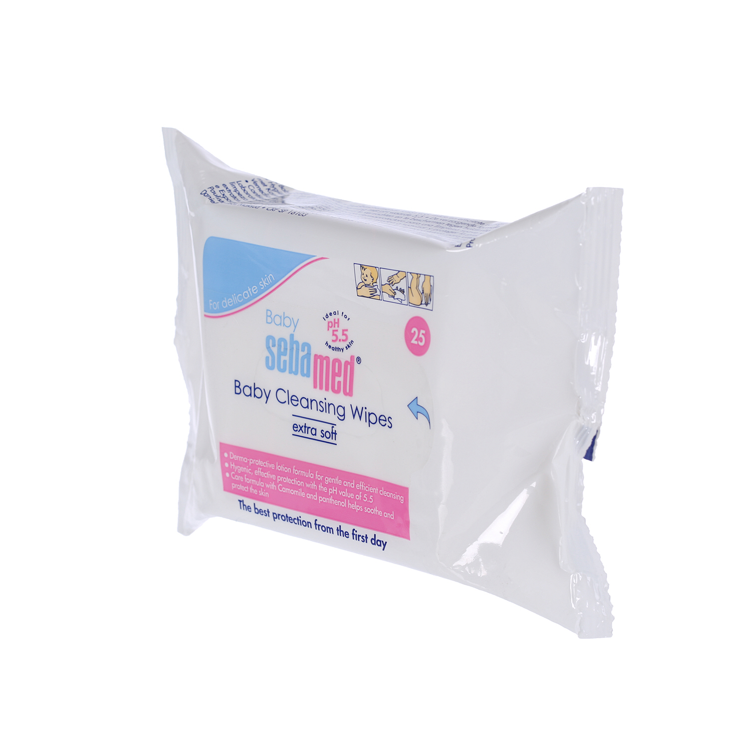 Sebamed Extra Soft Baby Cleansing Wipes White 25 Wipes