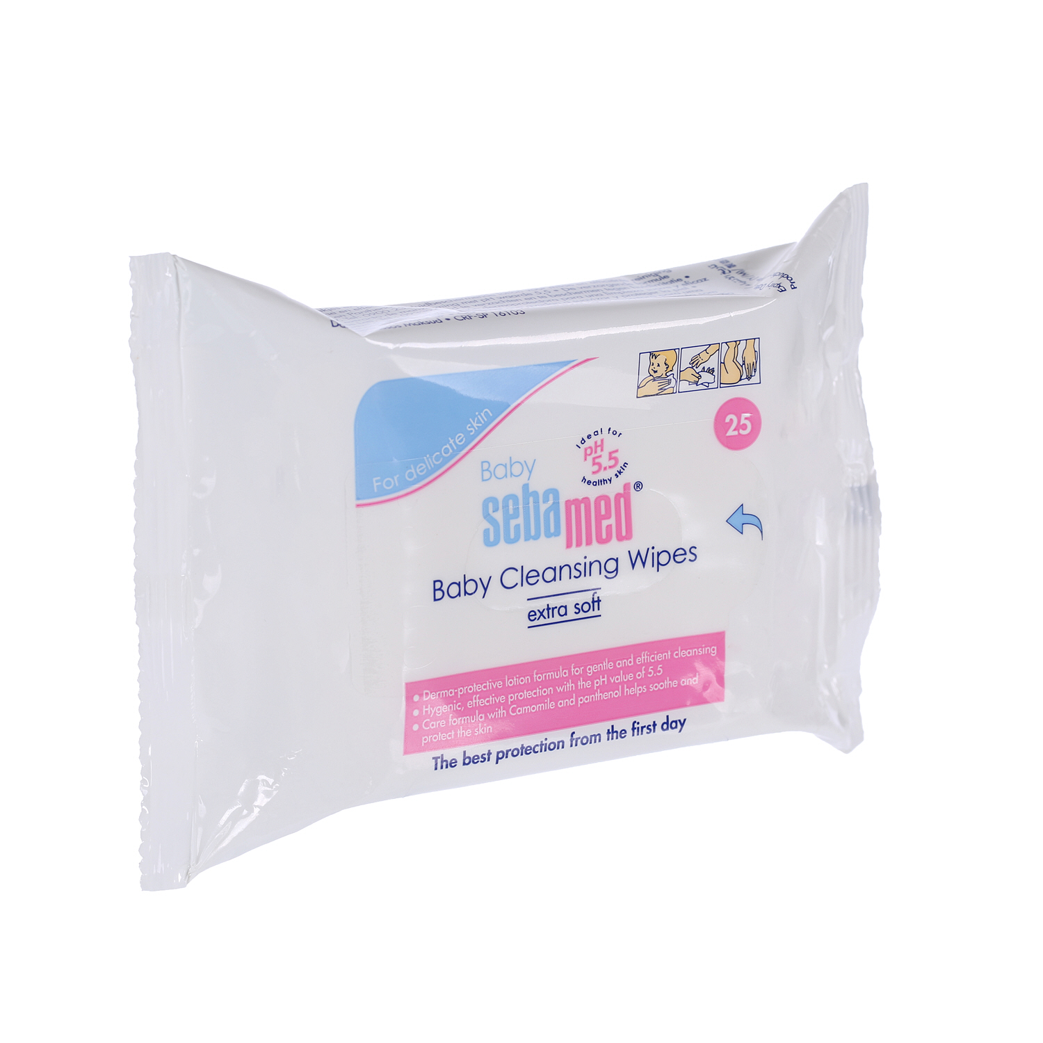 Sebamed Extra Soft Baby Cleansing Wipes White 25 Wipes