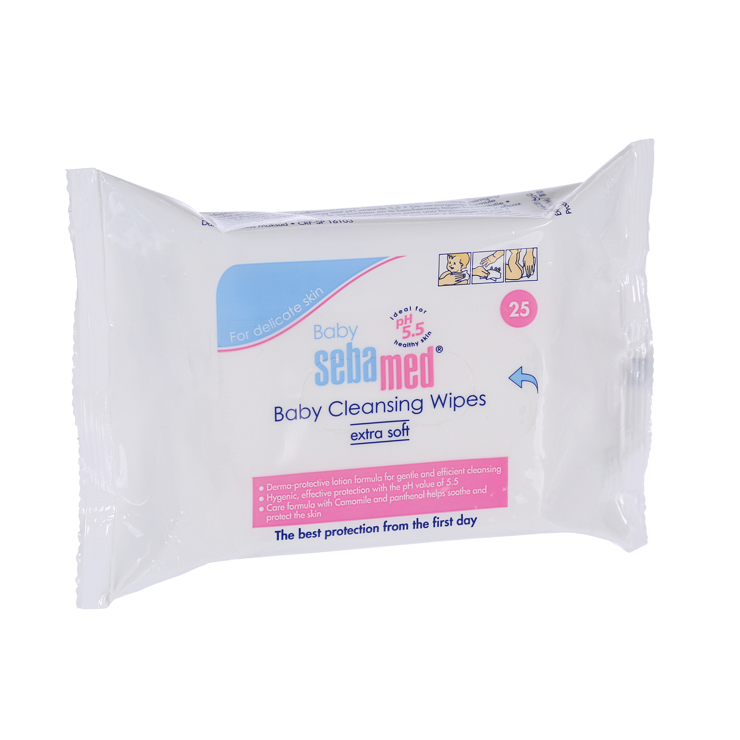 Sebamed Extra Soft Baby Cleansing Wipes White 25 Wipes