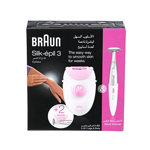 Braun Silkepil hair removal + Bikini Trimmer