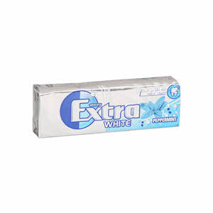 Wrigleys Extra White Peppermint Chewing Gum 10'S