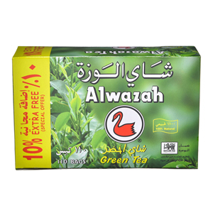 Al Wazah Green Tea Bags 110 Pieces