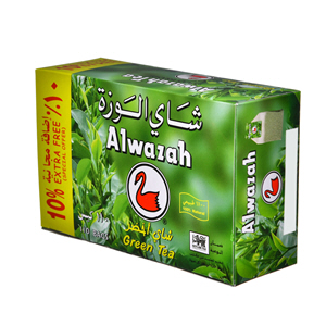 Al Wazah Green Tea Bags 110 Pieces