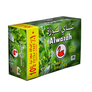 Al Wazah Green Tea Bags 110 Pieces