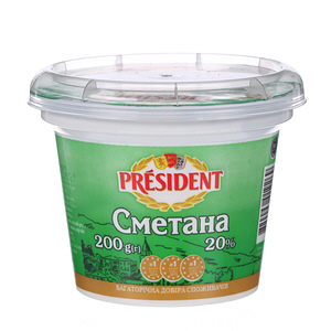 President Sour Cream 20% 200gm
