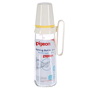 Pigeon Glass Bottle With Handle 00226 Clear 240 ml