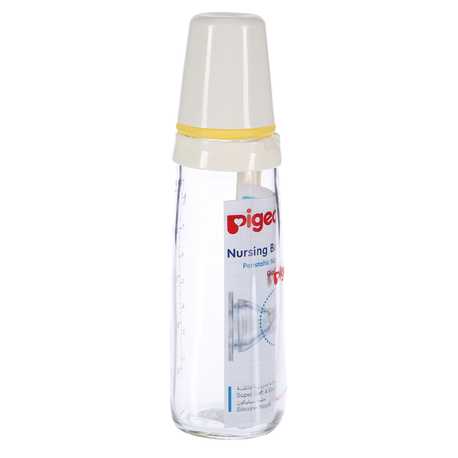 Pigeon Glass Bottle With Handle 00226 Clear 240 ml