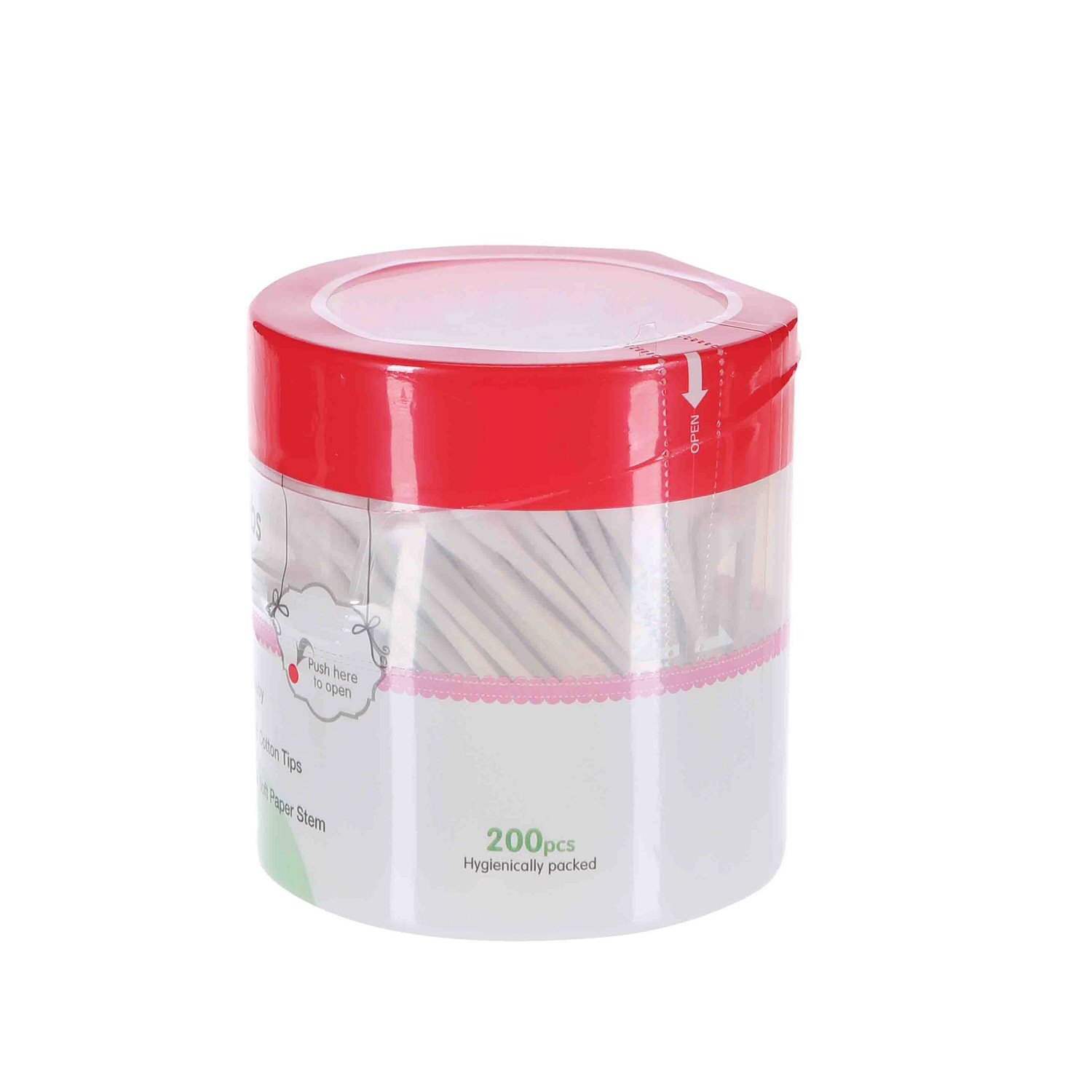 Pigeon Cotton Swabs Hinged Case 200 Pieces