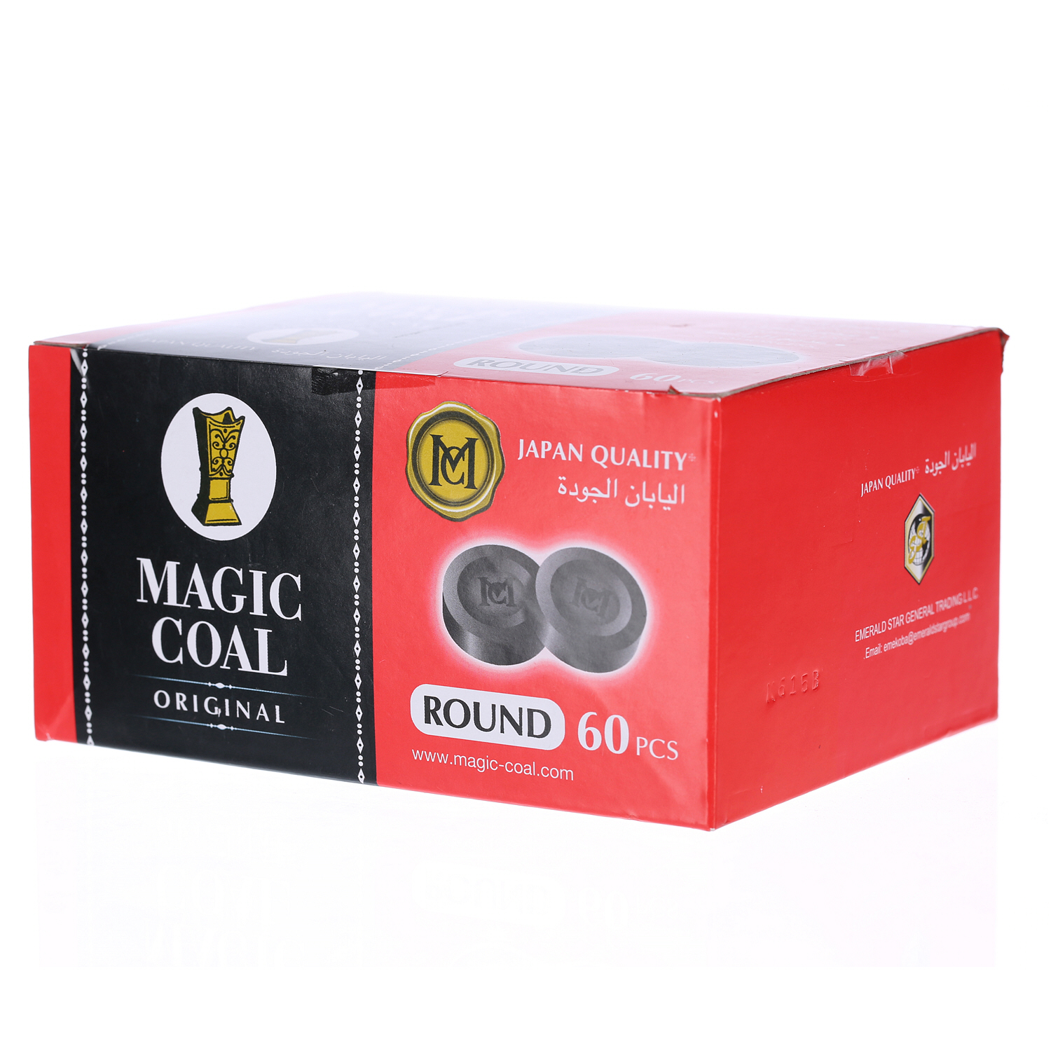 Magic Coal Charcoal Round 60PCS