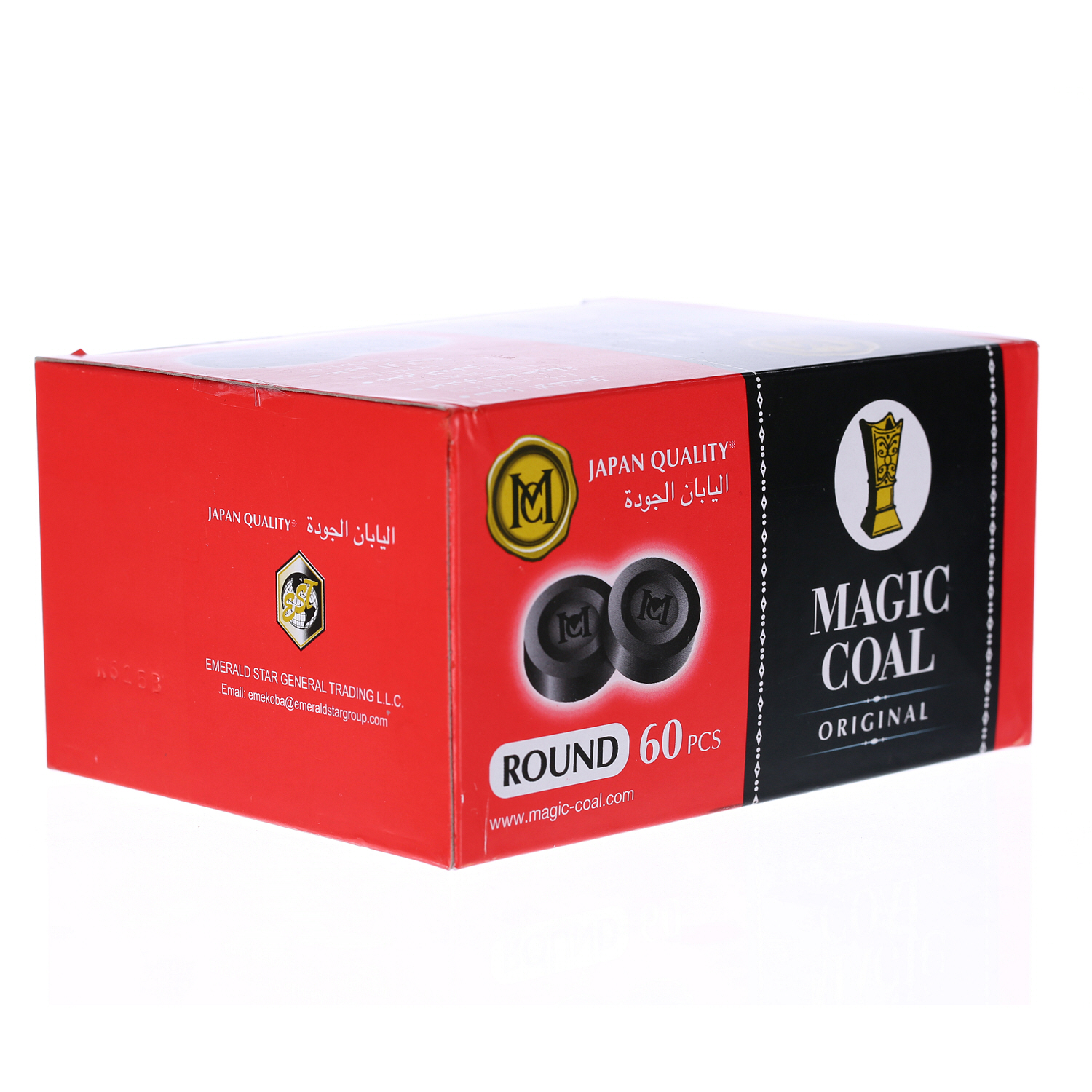 Magic Coal Charcoal Round 60PCS