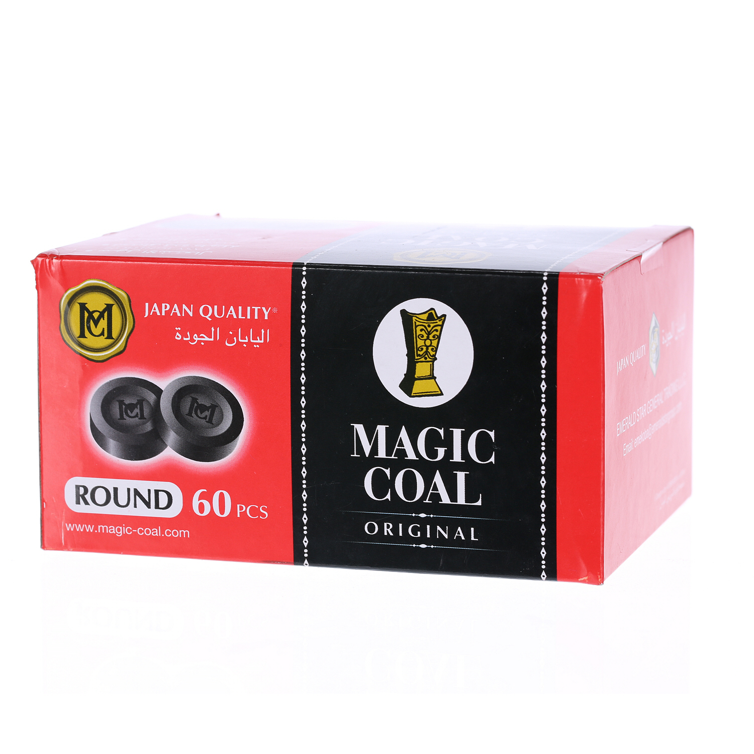 Magic Coal Charcoal Round 60PCS