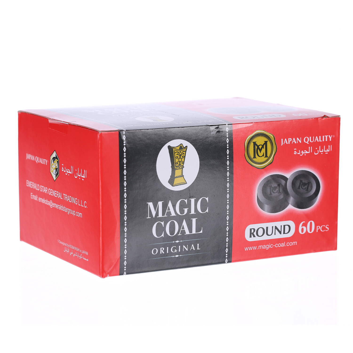 Magic Coal Charcoal Round 60PCS