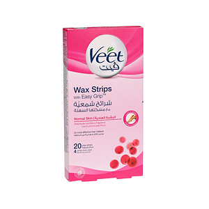 Veet Hair Removing Wax Strips For Normal Skin 20 Pack