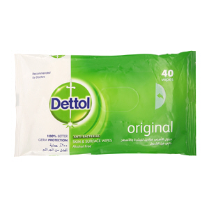 Dettol Anti-Bacterial Original Wipes 40 Wipes