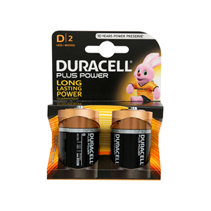 Duracell Plus Power D 2