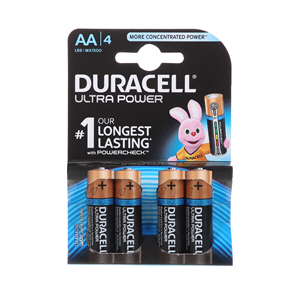 Duracell U La Power AA Battery 4 Pack