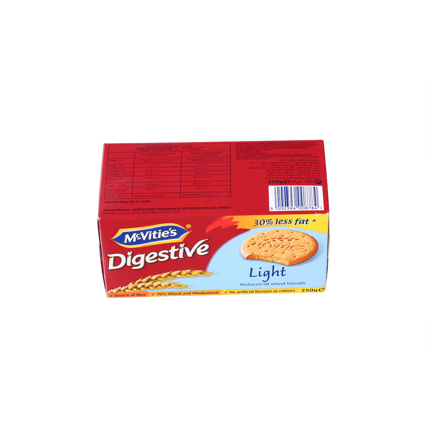 Mcvities Digestive Light Biscuits 250 g