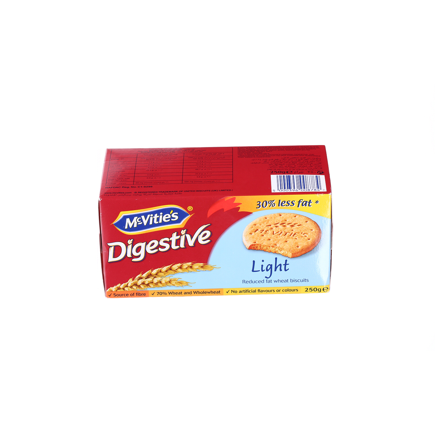 Mcvities Digestive Light Biscuits 250gm
