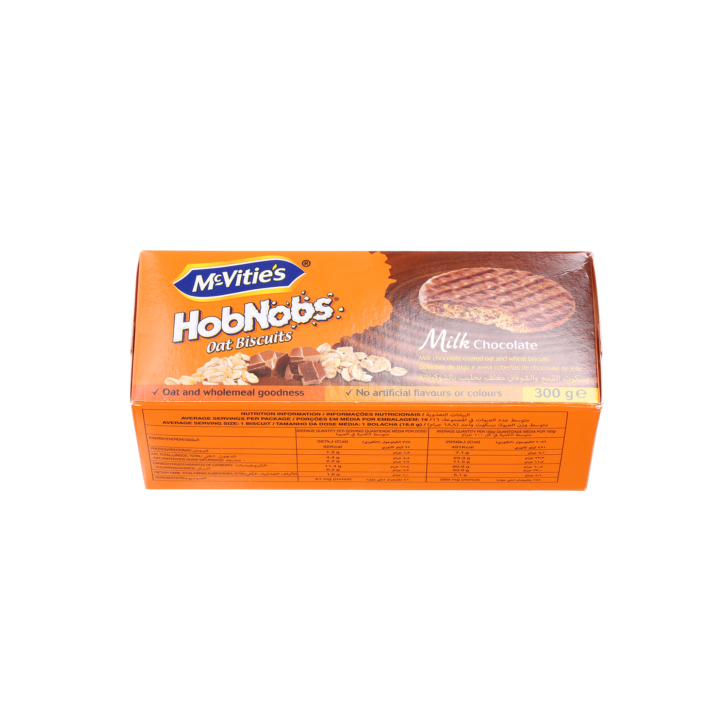 Mcvities Hobnobs Milk Choco 300 g