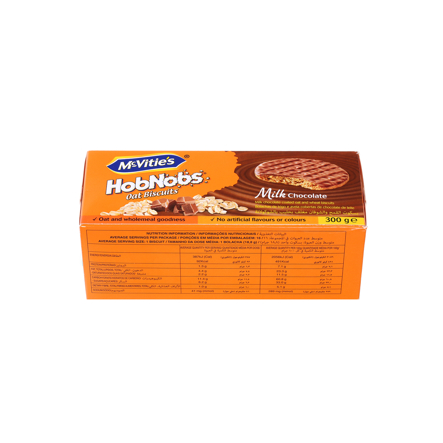 Mcvities Hobnobs Milk Choco 300 g