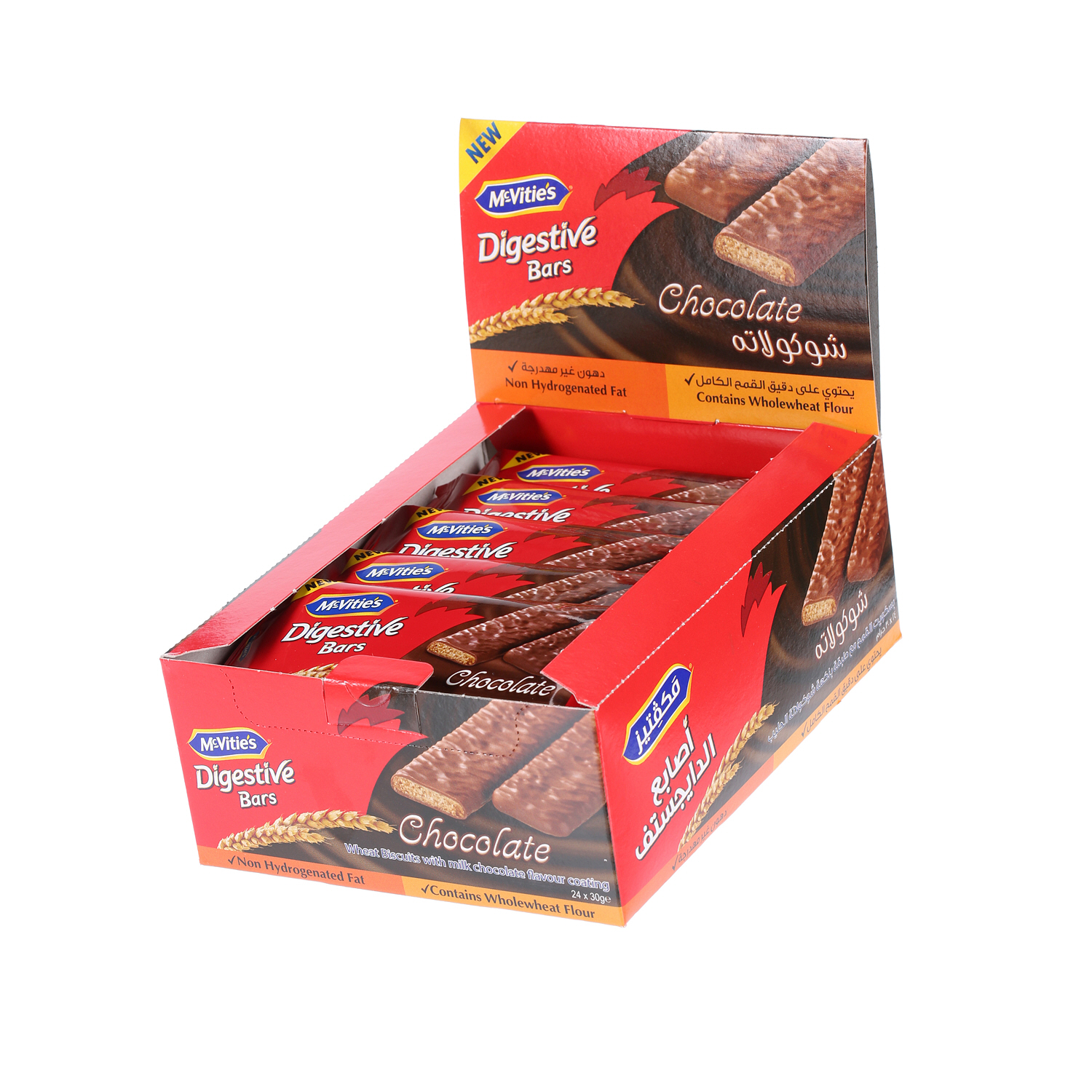 Mcvities Digestive Bar Choco 30gm × 24'S